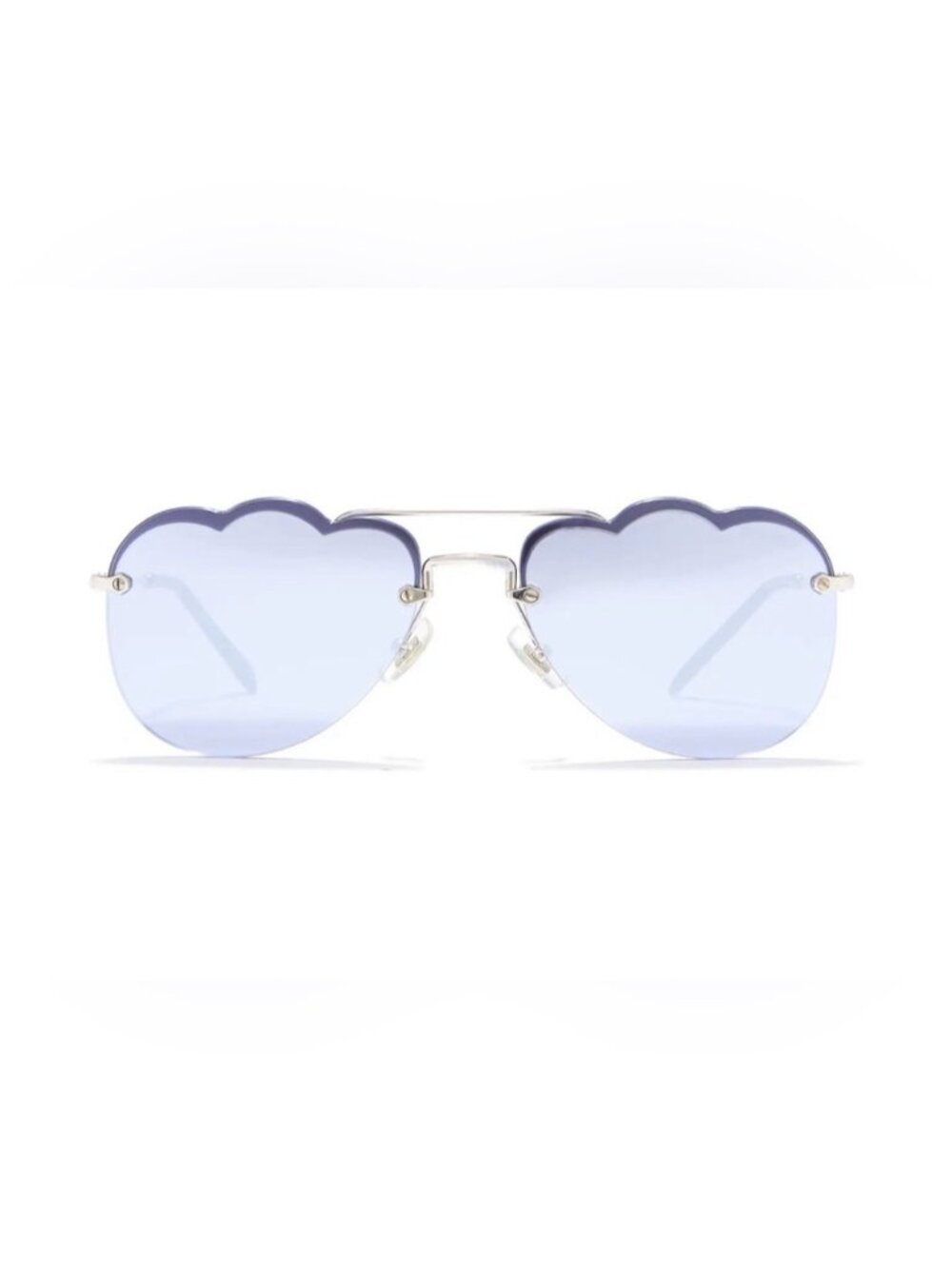 Miu Miu Aviator Cloud Sunglasses Periwinkle Mirror